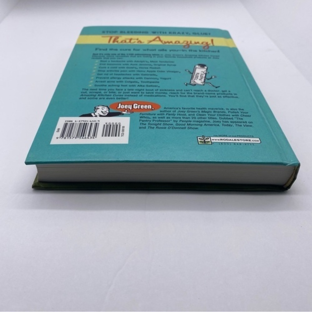 Amazing Kitchen Cures by‎ Joey Green's Hardcover 2002 Book - Picture 3 of 11